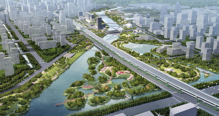 双桥水泥轻质隔墙板安装案例之宁波奉化生态滨江公园
